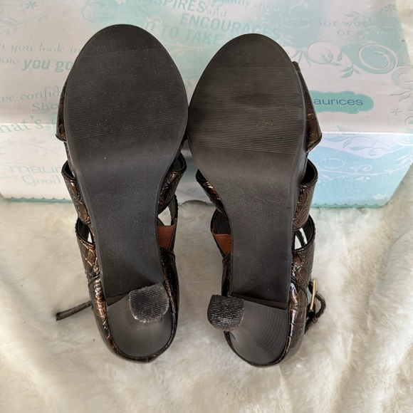 Maurice’s Brown Strappy High Heels - Picture 4 of 5